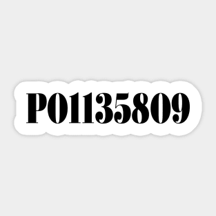 P01135809 Sticker